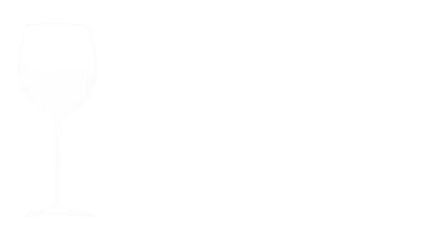 Israeli Wine logo on transparent background white colored