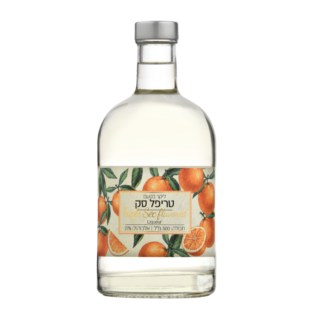 the bottle of Triple sec flavored binyamina winery liquor , israeli wine in Cyprus , israeli liquors
